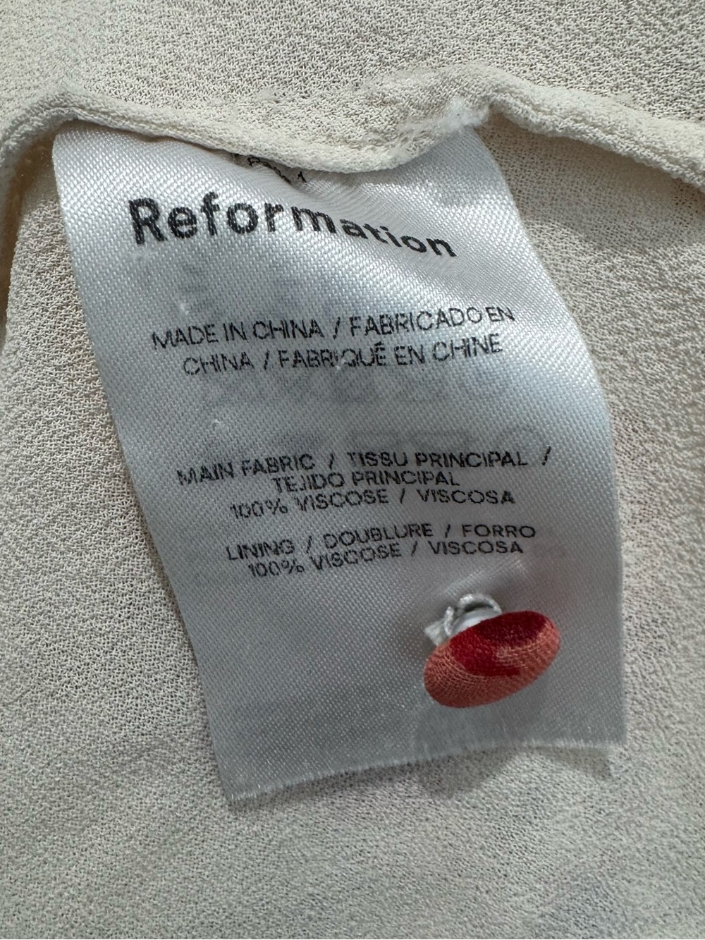 Reformation Magnus Dress In La Belle - Picture 8 of 9